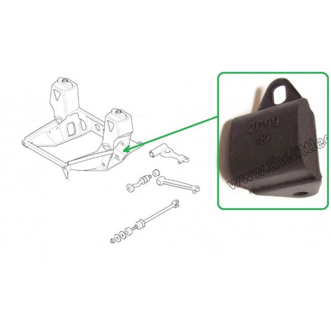 Pack Silent bloc berceau avant Austin Mini - Polyflex