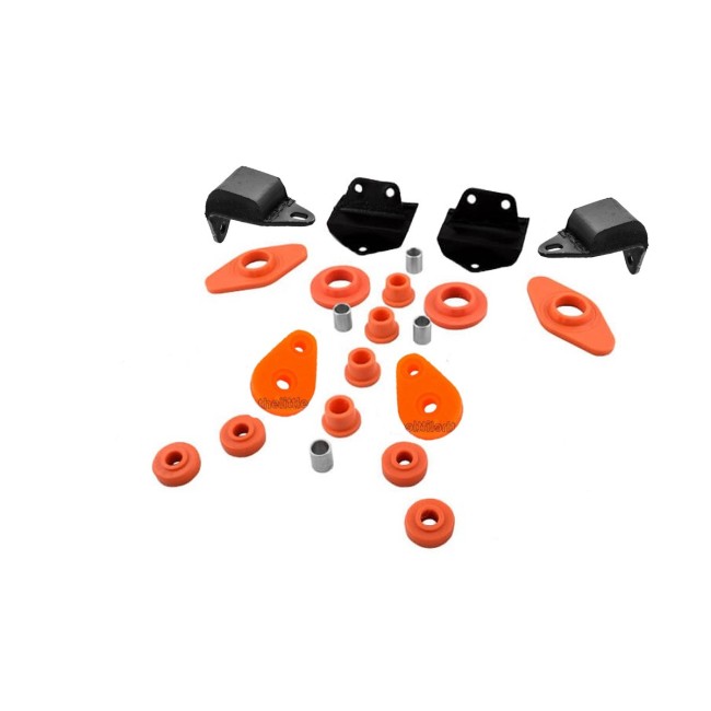 Pack Silent bloc berceau avant Austin Mini - Polyflex