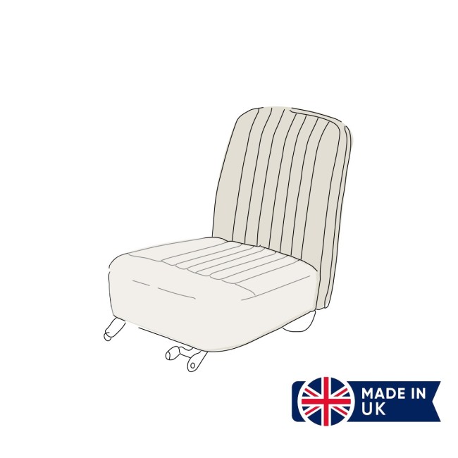 Housse de siège (DOSSIER) Austin Mini - MK1 Stitched / Dossier (Gris colombe) ORIGINE