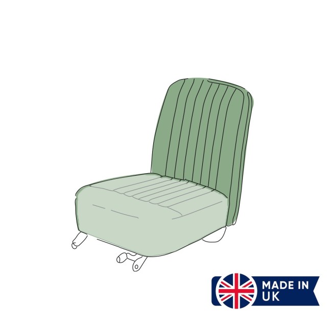 Housse de siège (DOSSIER) Austin Mini - MK1 Stitched (Vert) ORIGINE