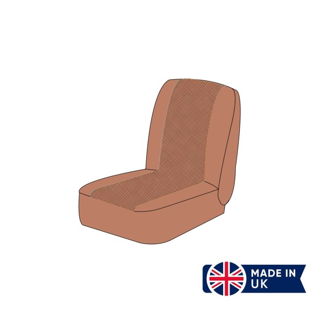 Housse de siège Austin Mini - Plaid Cloth (Marron) ORIGINE