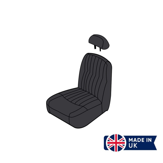 Housse de siège Austin Mini - Rover Vertical (Noir) ORIGINE