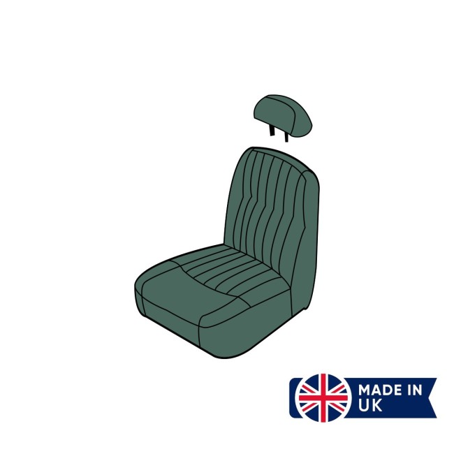 Housse de siège Austin Mini - Rover Vertical (Vert) ORIGINE