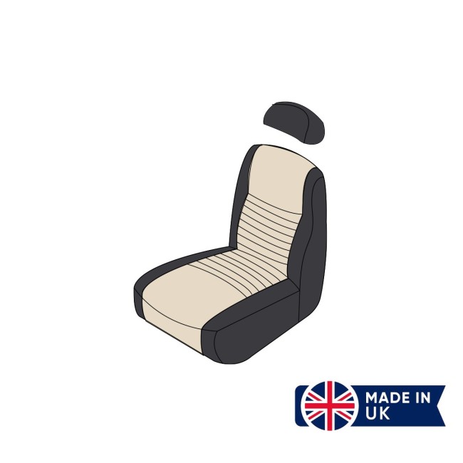 Housse de siège Mini MPI - (Noir/beige) ORIGINE