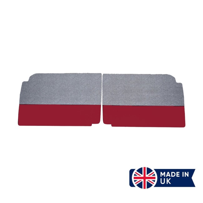 Panneaux de porte avant Austin Mini - Early Mk1 (Rouge/Fleck) ORIGINE