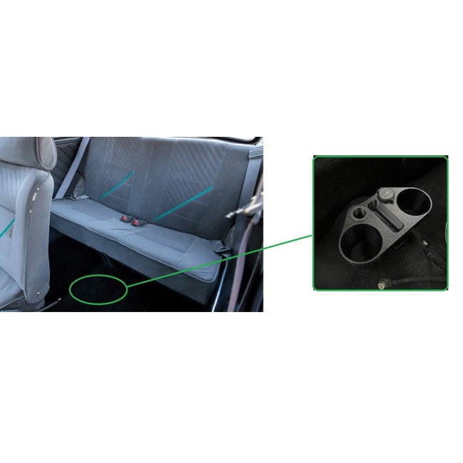 Porte gobelet et prise USB - Austin Mini