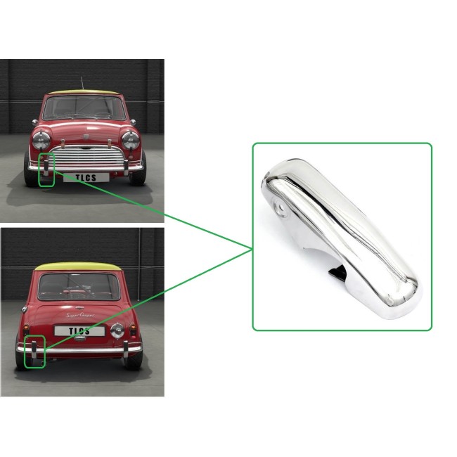 Banane de pare choc type MK1 INOX pour corner bar - Av D / Ar G