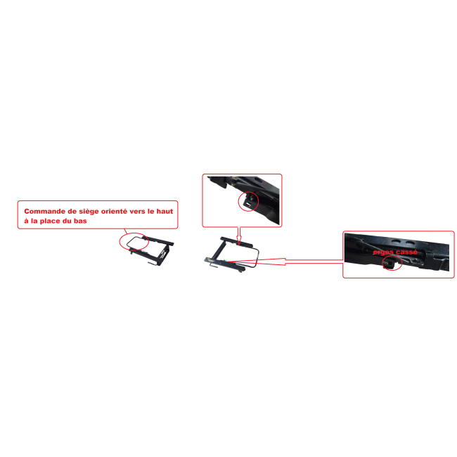 Pack Glissière basculante siège baquet Austin Mini - DESTOCK