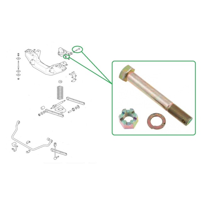 Kit visserie de pivot de direction MG (Inférieur)
