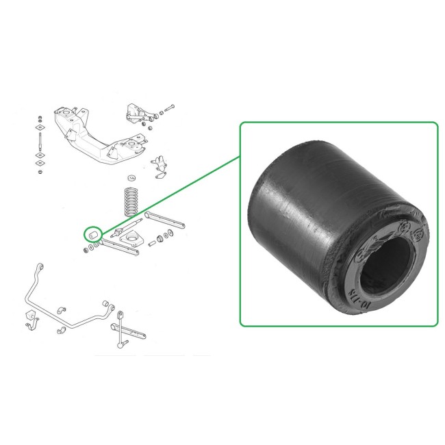 Silent bloc bras inférieur avant MG - Caoutchouc