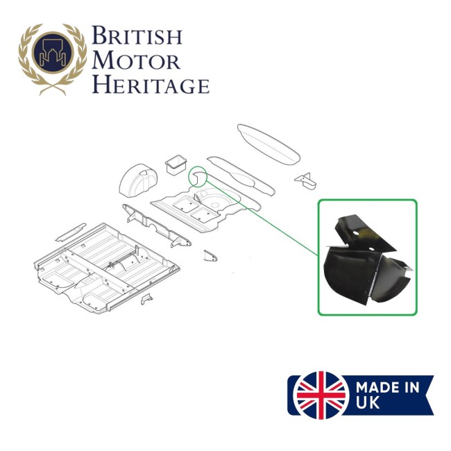 Fermeture de jupe arrière droite Austin Mini - ORIGINE