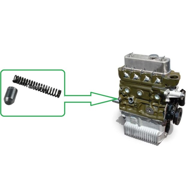 Clapet de décharge du circuit d'huile + ressort