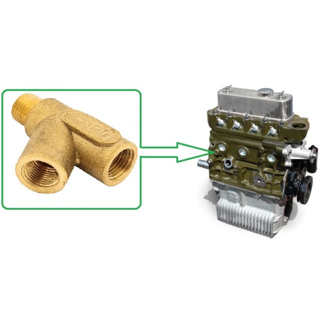 Raccord de pression d'huile en '' Y''