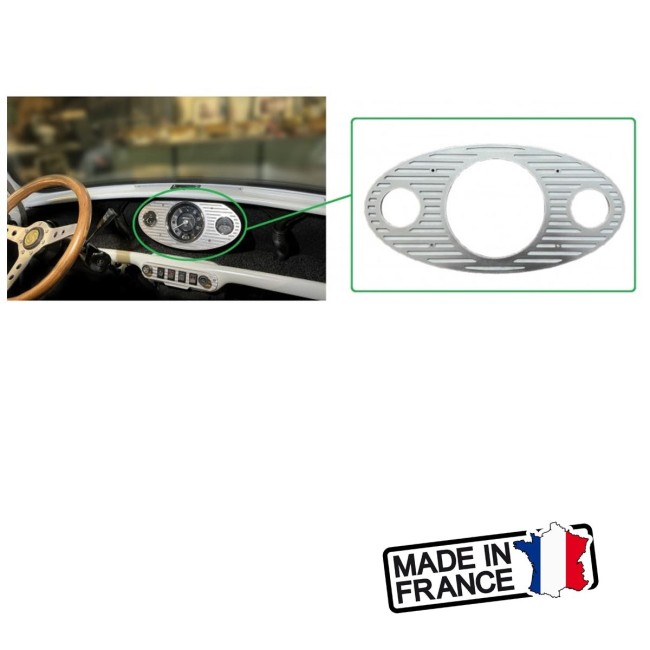Habillage Aluminium bloc compteur central - Austin Mini - FABRICATION FRANCAISE