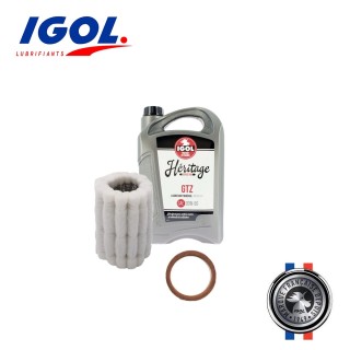 Pack Vidange Igol Heritage 20W50 5L - Filtre à huile feutre