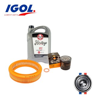Pack vidange IGOL Heritage 20w50 + Filtre à air std