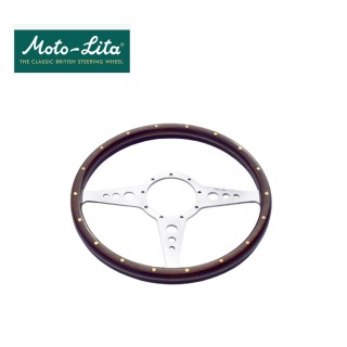 Volant bois Moto-lita® - 14'' Plat