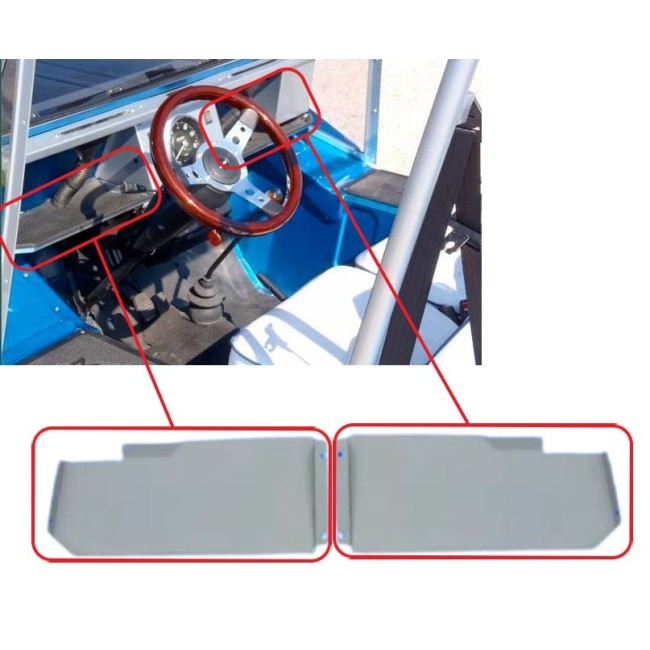 Paire de tôle de vide poche - Mini Moke - Portugaise