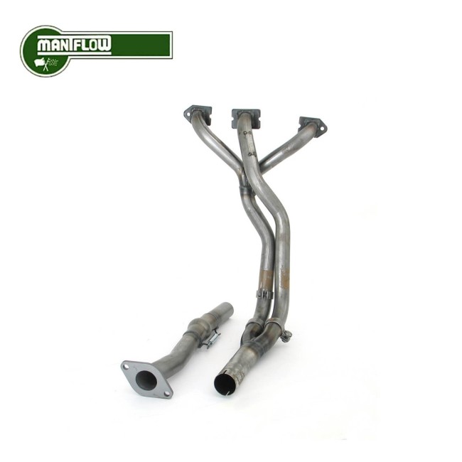 Collecteur LCB INOX + raccord catalyseur (44mm) - Maniflow