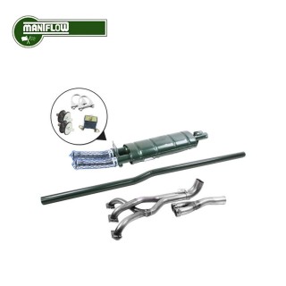 Ligne d'échappement LCB Austin Mini (Double sortie centrale) - Maniflow