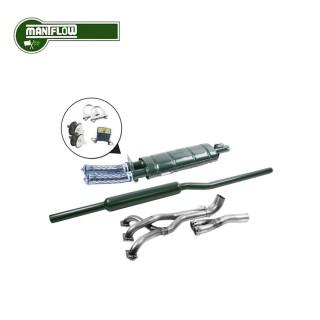 Ligne d'échappement LCB Austin Mini (Double sortie centrale) - Maniflow