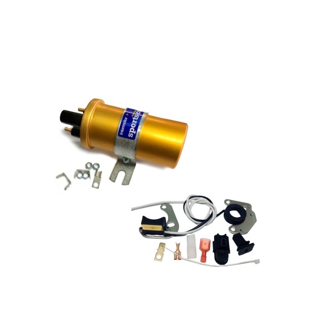 25D - Kit allumage + Bobine d'allumage 12V 3 Ohms