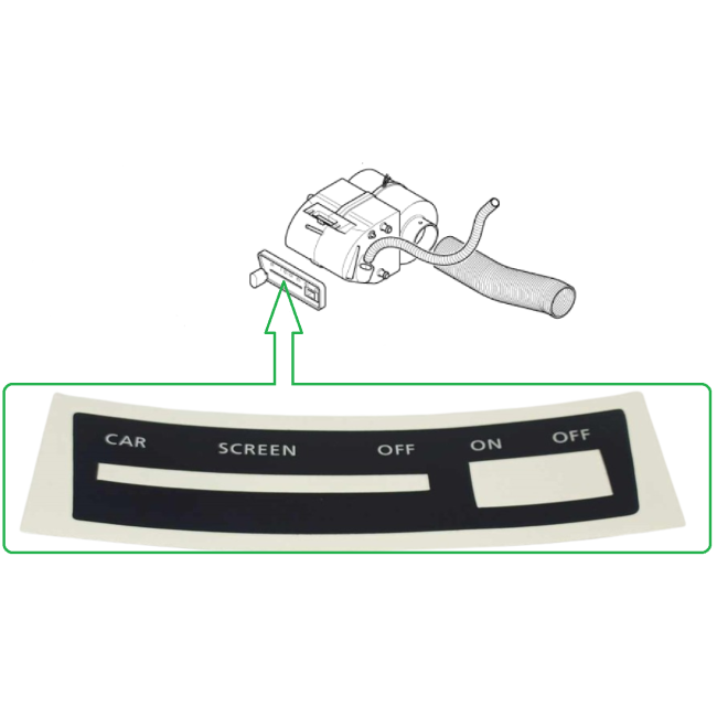 Autocollant pour bloc chauffage