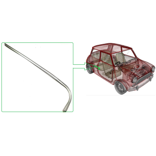 Jonc chromé de vide poche D - Austin Mini