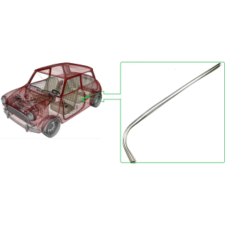 Jonc chromé de vide poche G - Austin Mini