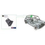 Ancrage montant ceinture arrière Gauche - Austin Mini