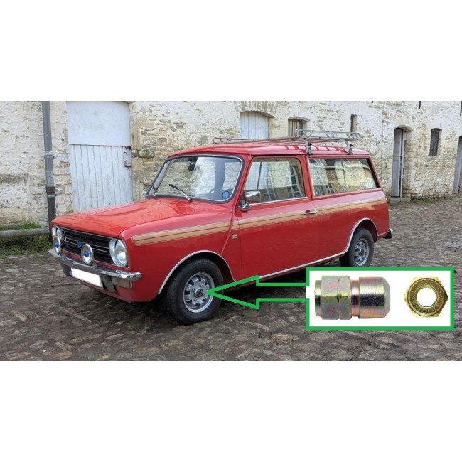 Ecrou jante 10'' tôle montage avec enjoliveur