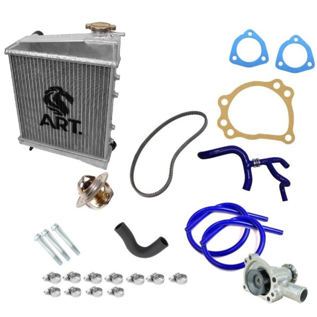 N°7 - Kit révision circuit d'eau (Carbu) Mini Cooper - 1990 à 1992 (Durite silicone)