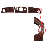 Tableau de bord bois ronce de noyer  - Mini - DESTOCK