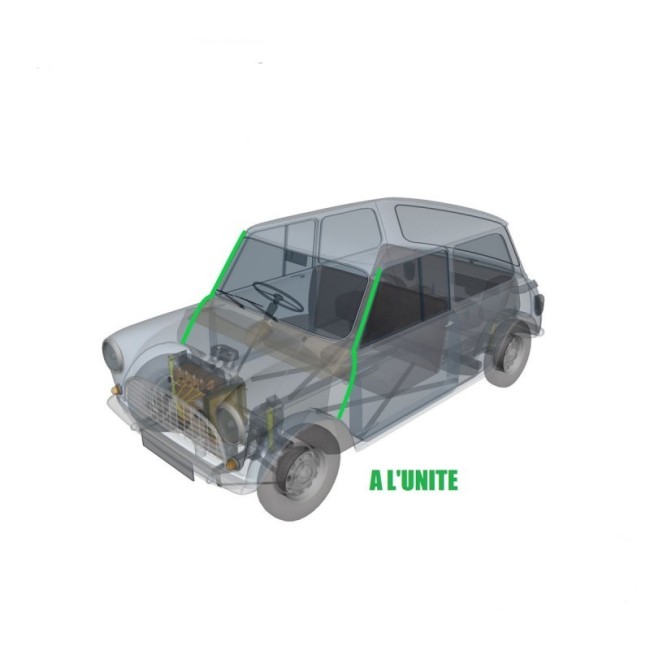 Baguette de moulure avant Austin Mini - ORIGINE