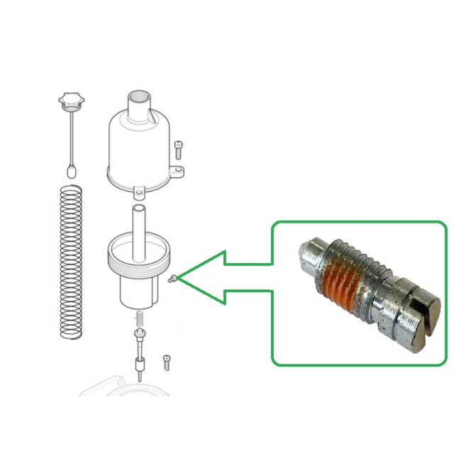 Vis pointeau d'aiguille de dash pot HIF44