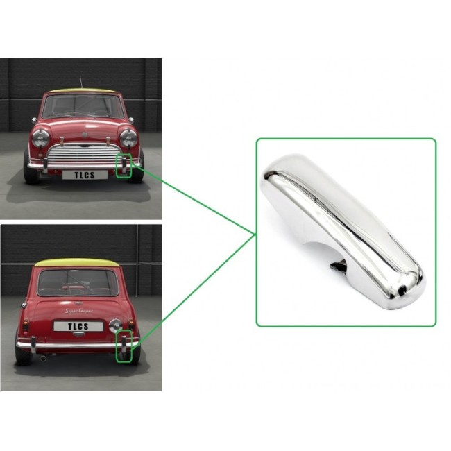 Banane de pare choc type MK1 INOX pour corner bar - Av G / Ar D - Type Origine