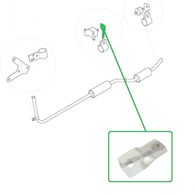 Patte de silencieux Austin Mini - Type Origine