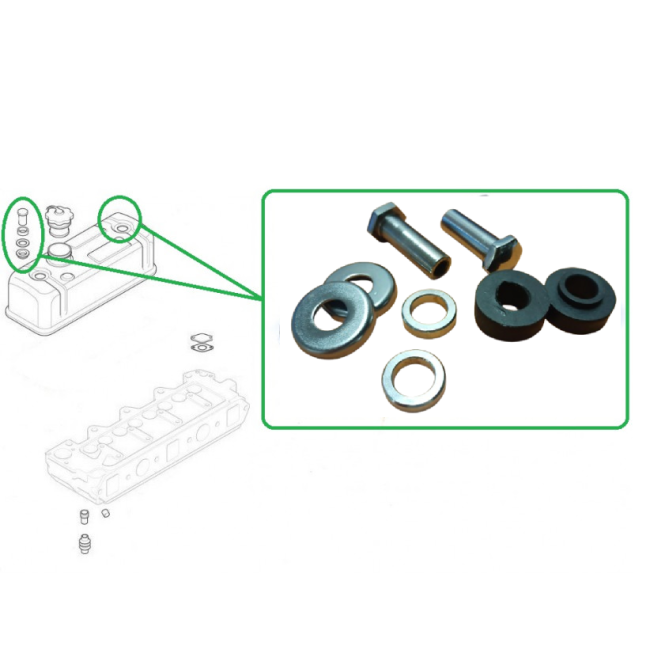 Kit Vis de cache culbuteur chromées (la paire)