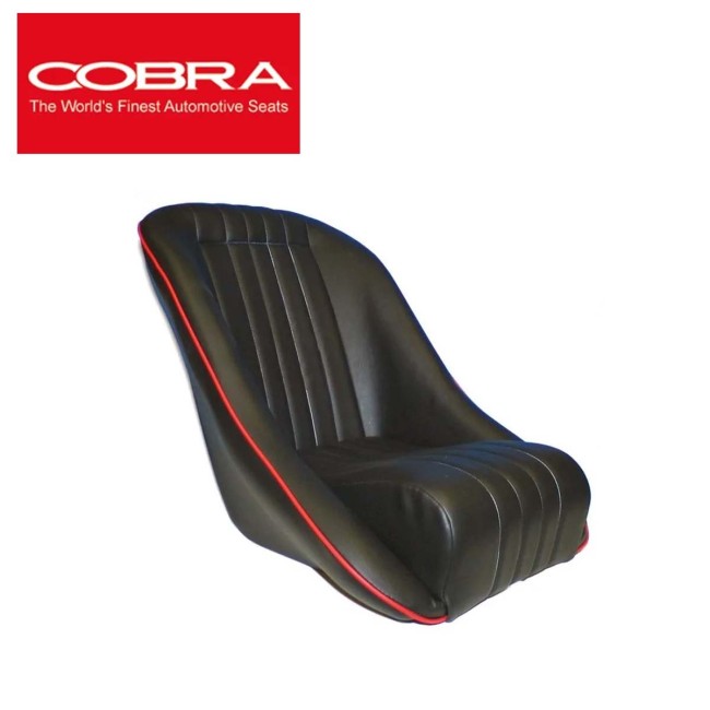 Siège baquet Austin Mini - Cobra Classic (Noir/Rouge)