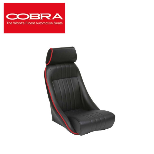 Siège baquet Austin Mini - Cobra Classic (Noir/Rouge)