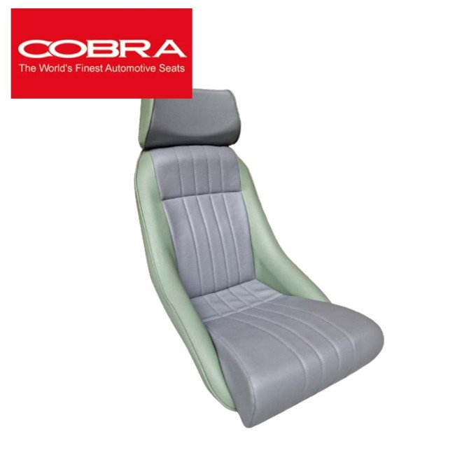 Siège baquet Austin Mini - Cobra Classic (Gris/Vert)