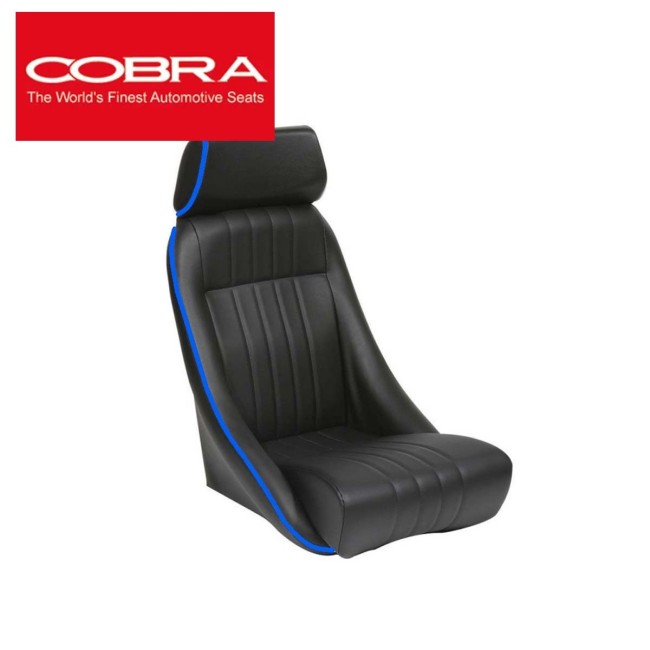 Siège baquet Austin Mini - Cobra Classic (Noir/Bleu)