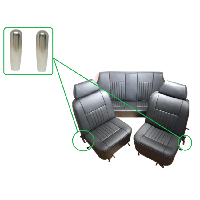 Poignée réglage dossier alu 