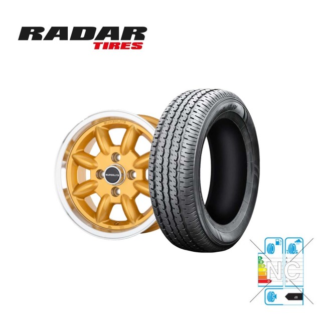 Pack 1 jante 6 x 13 Superlite - Or (Pneu au choix)