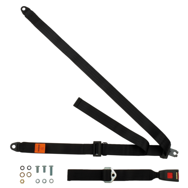 Ceinture arrière 3 points - Austin Mini - Noire