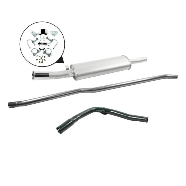 L4A - Ligne échappement RC40 - Sortie centrale Ø65 mm-Austin