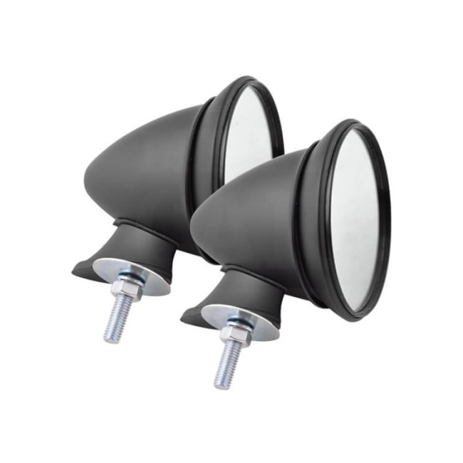 Rétro Bullet Alu Noir Mat (x2)-Austin Mini