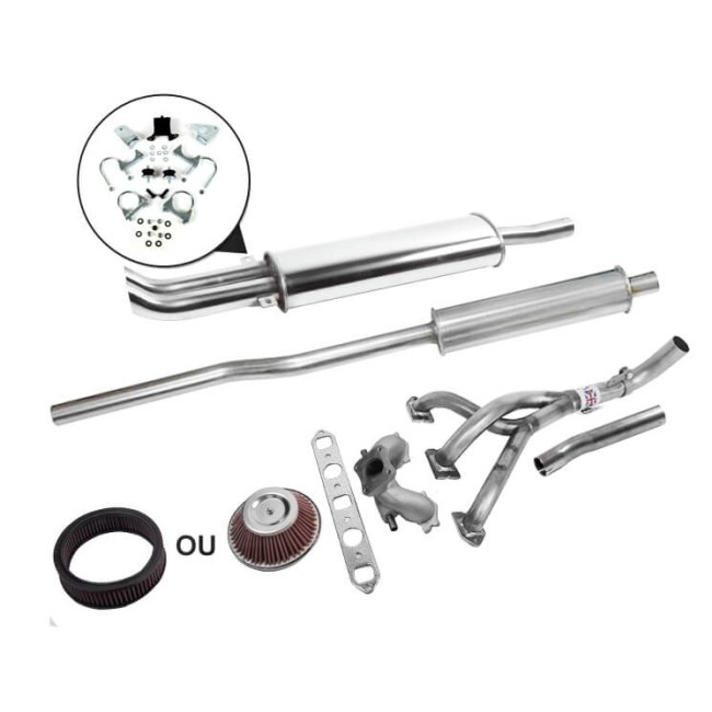 S1LI3D - Kit Stage 1 Freeflow INOX avec détente - Double Sortie