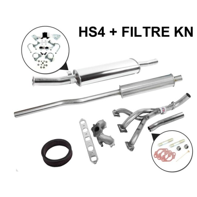 S1LI2D - Kit Stage 1 Freeflow INOX - Sortie Centrale Ø65 mm