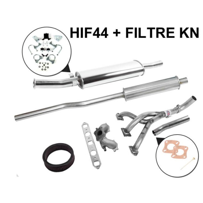 S1LI2D - Kit Stage 1 Freeflow INOX - Sortie Centrale Ø65 mm